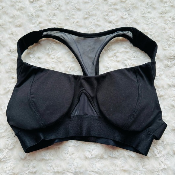 Hylete Lumis Black Mesh Racerback Sports Bra with Removeable Pads NEW Sz Small - Picture 4 of 6